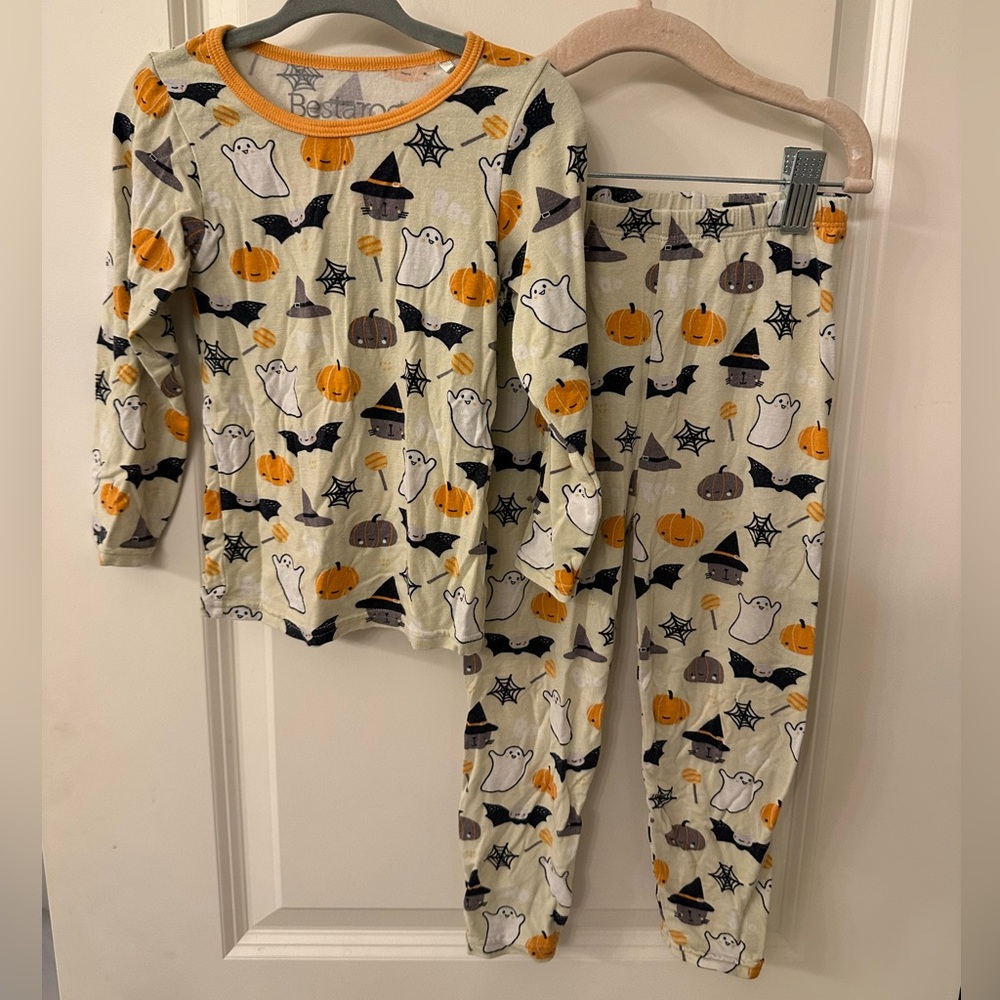 Halloween Ghost and Pumpkin Kids Pajama Set